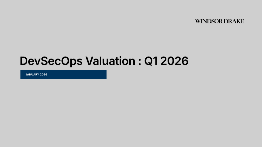 Cover of DevSecOps Valuations: Q1 2026 slide deck