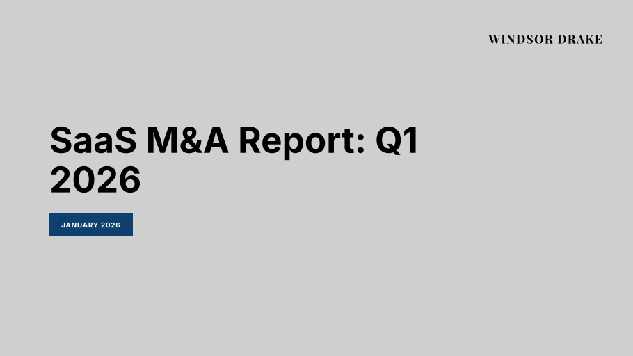 Cover of SaaS M&A Activity: Q1 2026 slide deck
