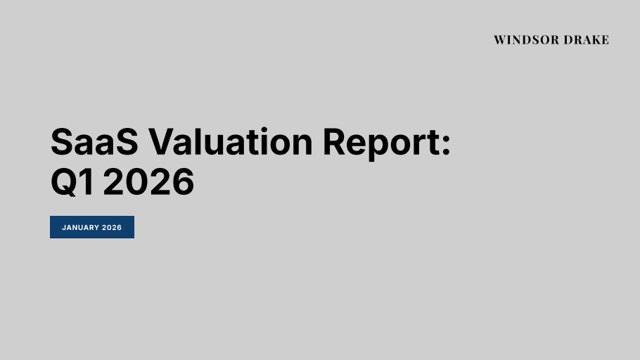 Cover of SaaS Valuations: Q1 2026 slide deck