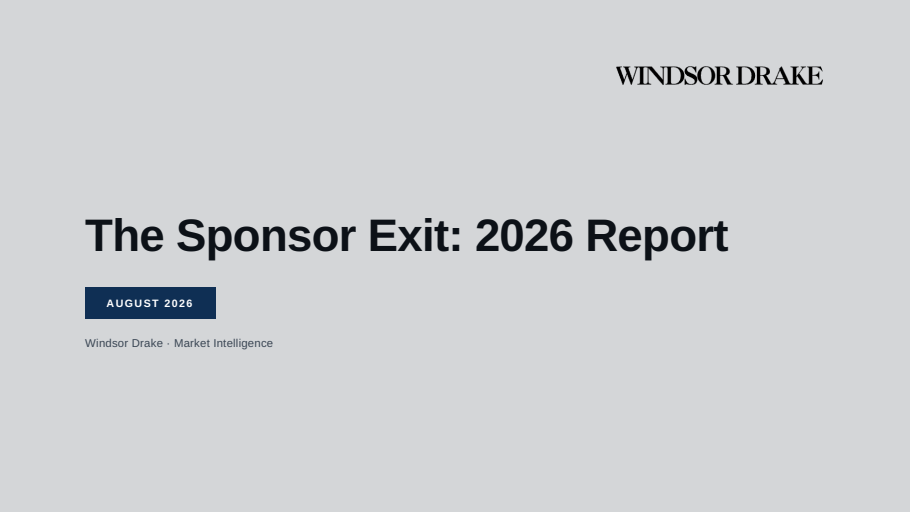 Cover of The Sponsor Exit: 2026 Report slide deck