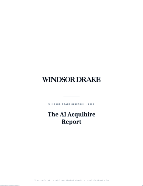 Windsor Drake Research (Wall) 22 The AI Acquihire Report title page