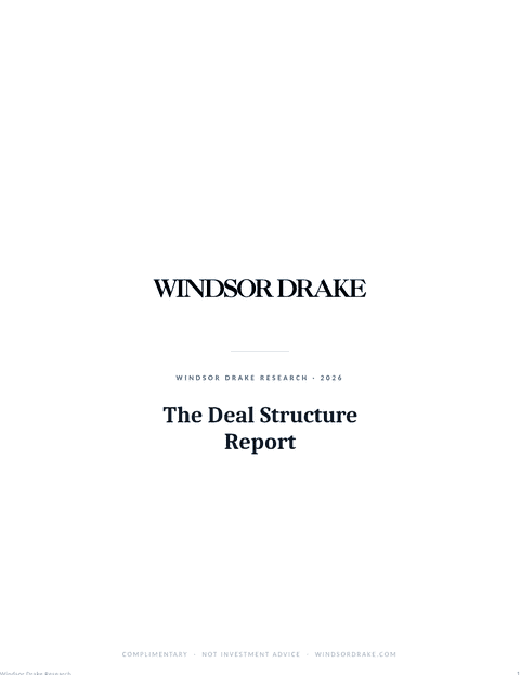 Windsor Drake Research (Wall) 25 The Deal Structure Report title page
