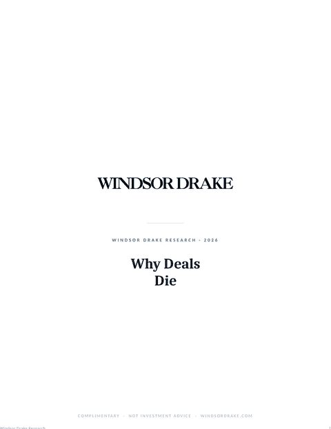 Windsor Drake Research (Wall) 31 Why Deals Die report title page