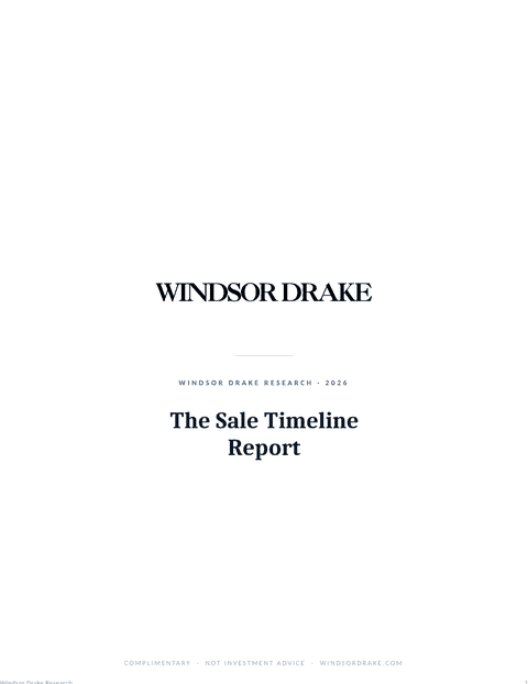 Windsor Drake Research (Wall) 34 The Sale Timeline Report title page