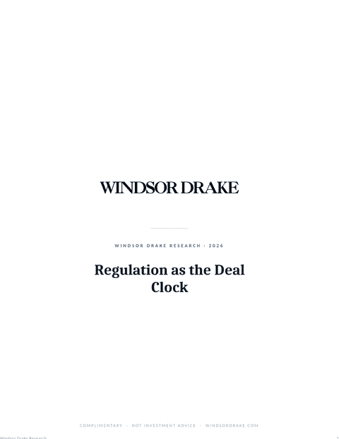 Regulation as the Deal Clock report title page