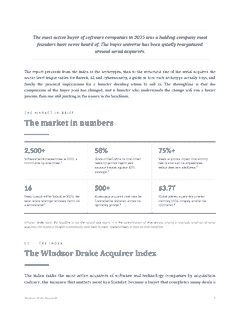 Windsor Drake Research (Wall) 14 The Acquirer Index at-a-glance metrics page