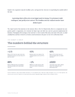 Windsor Drake Research (Wall) 26 The Deal Structure Report at-a-glance metrics page