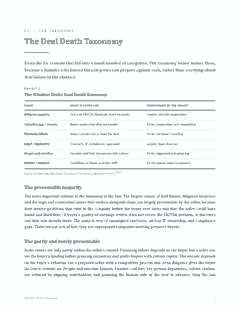 Windsor Drake Research (Wall) 33 Why Deals Die exhibit page