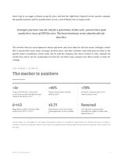 Windsor Drake Research (Wall) 44 The Strategic vs. Sponsor Map at-a-glance metrics page